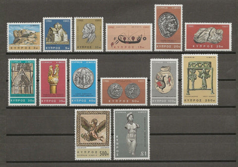 CYPRUS 1966/69 SG 283/96 MNH Cat £13