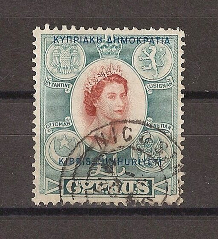 CYPRUS 1960/61 SG 202 USED Cat £60