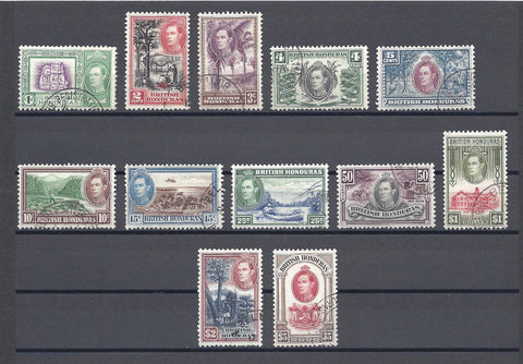 BRITISH HONDURAS 1938/47 SG 150/61 USED Cat £120