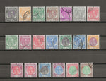 MALAYA/KELANTAN 1951/55 SG 61/81 USED Cat £200