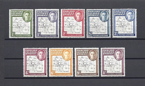 FALKLAND ISLANDS/FALKLAND ISLANDS DEPENDENCIES 1946/49 SG G9/16 MNH Cat £90