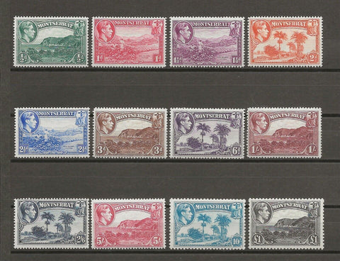 MONTSERRAT 1938/48 SG 101A/112 MNH Cat £110