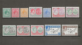 ST KITTS & NEVIS 1938/50 SG 68a/77f MNH Cat £85