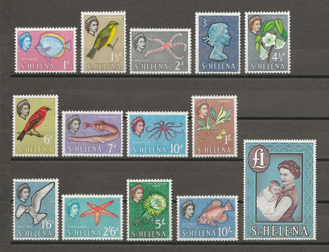 ST HELENA 1962/65 SG 176/89 MNH Cat £60