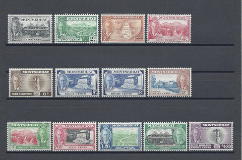 MONTSERRAT 1951 SG 123/35 MNH Cat £75