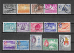 SINGAPORE 1955/59 SG 38/52 USED Cat £18