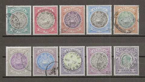 ANTIGUA 1903/07 SG 31/40 USED Cat £500