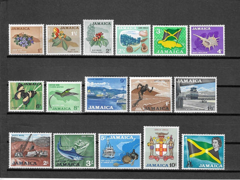 JAMAICA 1964/68 SG 217/32 MNH Cat £18