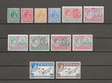 ST KITTS & NEVIS 1938/50 SG 68a/77f MNH Cat £85