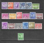 SEYCHELLES 1954/61 SG 174/188 USED £55