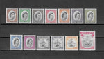 GRENADA 1953/59 SG 192/204 MNH £65