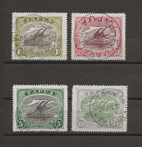 PAPUA 1916/31 SG 102a/5 USED Cat £322