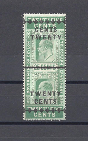 CEYLON 1910 SG T181 MINT Cat £90