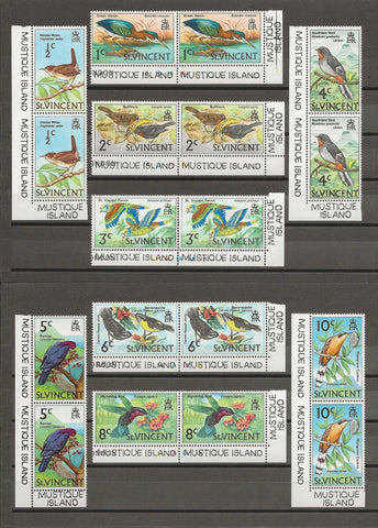 ST VINCENT/MUSTIQUE 1970/1 285/297 MNH Cat £