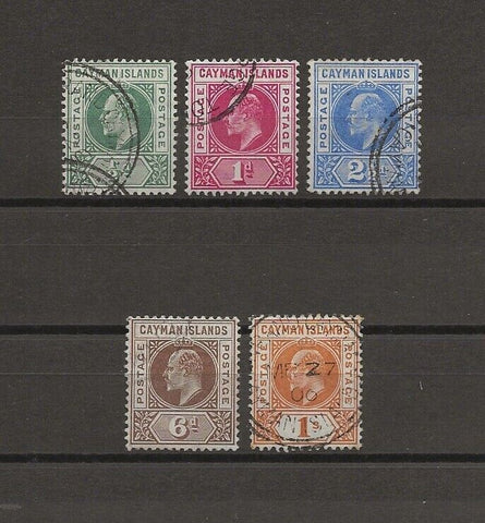 CAYMAN ISLANDS 1905 SG 8/12 USED Cat £130