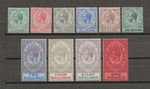 GIBRALTAR 1912/27 SG 76/85 MINT Cat £325