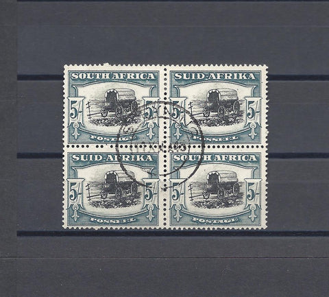 SOUTH AFRICA 1944 SG 64b USED BLOCK Cat £42