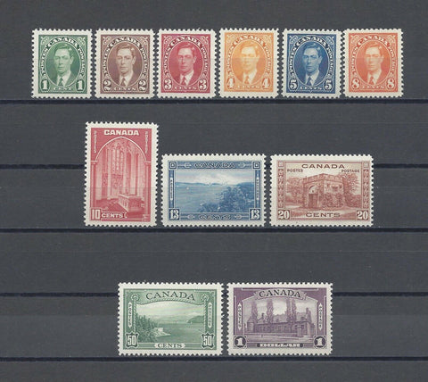 CANADA 1937/38 SG 357/67 MNH Cat £180