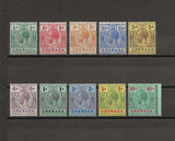 GRENADA 1913/22 SG 89/101 MINT Cat £95