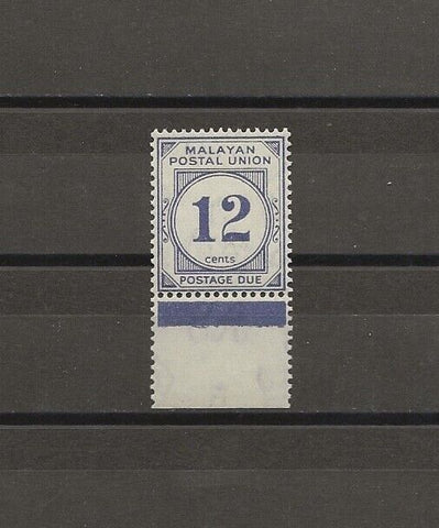 MALAYA/POSTAL UNION 1936/38 SG D5 MNH Cat £45