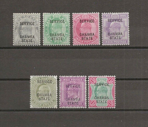 INDIA 1903/05 SG O22/31 MINT Cat £28