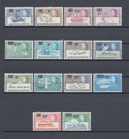 BRITISH ANTARCTIC TERRITORY 1971 SG 24/37 MNH Cat £85