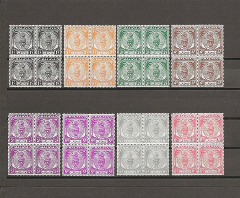 MALAYA/PERAK 1950/56 SG 128/48 + Shades MNH Cat £526