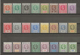 SEYCHELLES 1921/32 SG 98/123 MINT Cat £190