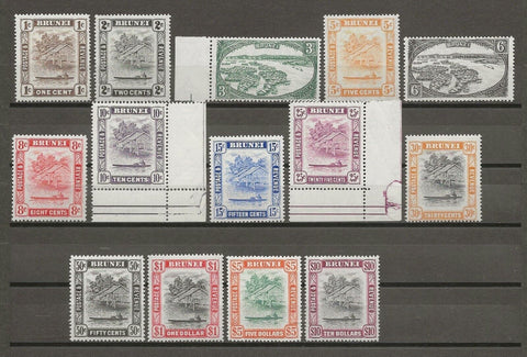 BRUNEI 1947/51 SG 79/92 MNH Cat £160