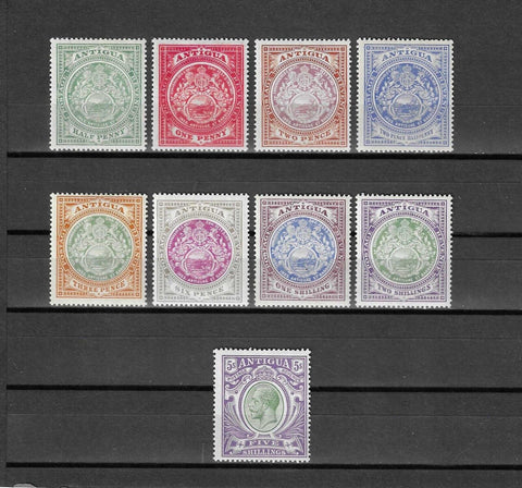 ANTIGUA 1908/17 SG 41/51 MINT £275