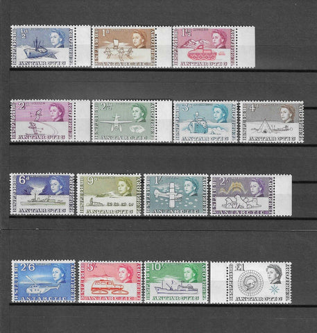 BRITISH ANTARCTIC TERRITORY 1963/9 SG 1/15 MNH Cat £160