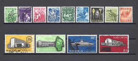 NIGERIA 1961 SG 89/101 USED Cat £26