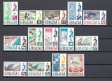 GIBRALTAR 1960/62 SG 160/73 MNH Cat £80