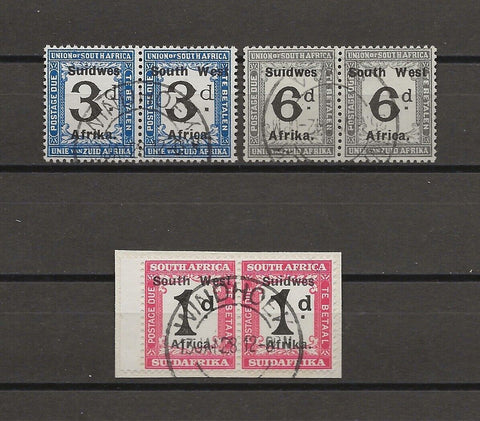 SOUTH WEST AFRICA 1927 SG D37/9 USED Cat £102