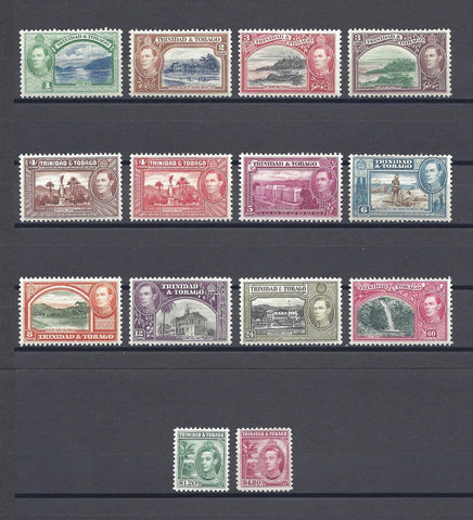 TRINIDAD & TOBAGO 1938/44 SG 246/56 MINT Cat £130