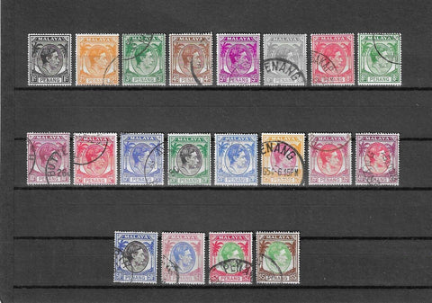 MALAYA/PENANG 1949/52 SG 3/22 USED Cat £65