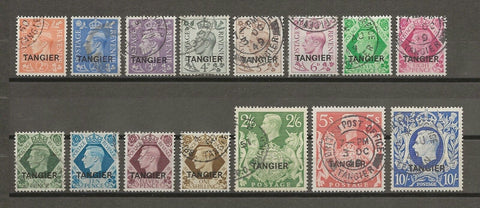 MOROCCO AGENCIES/TANGIER 1949 SG 261/75 USED Cat £325