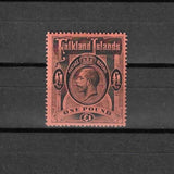 FALKLAND ISLANDS 1912/20 SG 69 MLH £550