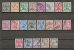 MALAYA/SELANGOR 1949/55 SG 90/110 USED Cat £32