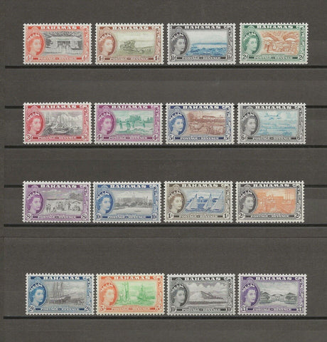 BAHAMAS 1954/63 SG 201/16 MNH Cat £100