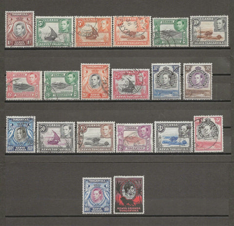 KENYA, UGANDA & TANGANYIKA 1938/54 SG 131/50b  USED Cat £50