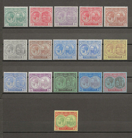 ST KITTS & NEVIS 1921/29 SG 37/47c MINT Cat £130