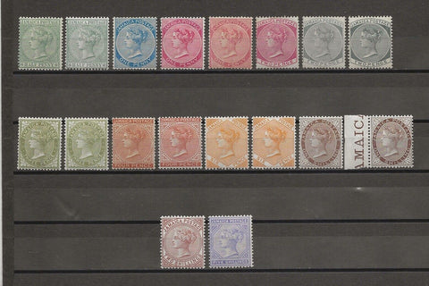 JAMAICA 1883/97 SG 16/26 MINT Cat £1590