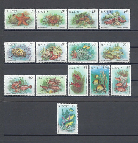 ST KITTS & NEVIS 1984 SG 143/56 MNH Cat £17