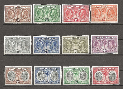 CAYMAN ISLANDS 1932 SG 84/95 MINT Cat £500