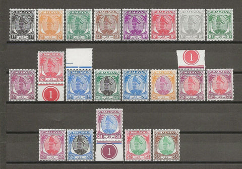 MALAYA/SELANGOR 1949/55 SG 90/110 MNH Cat £110