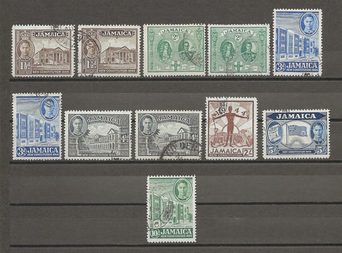 JAMAICA 1945 SG 134/40 USED Cat £20