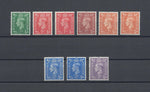 GREAT BRITAIN 1941-42 SG 485/90 + Varieties MNH Cat £51.50