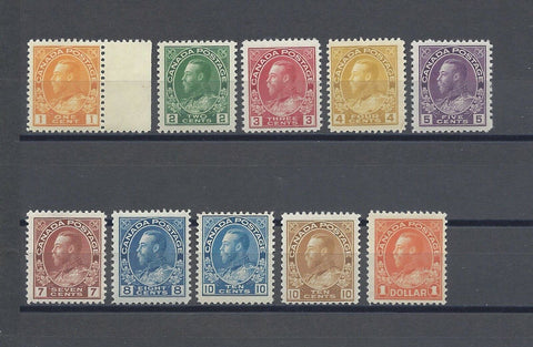 CANADA 1922/31 SG 246/55 MNH Cat £130