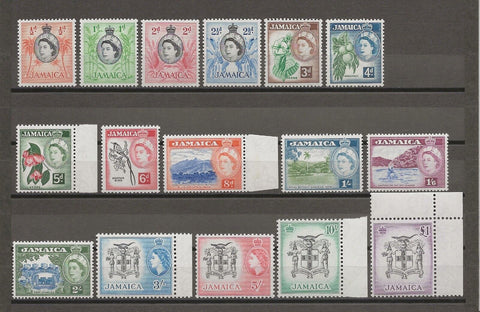 JAMAICA 1956/58 SG 159/74 MNH Cat £100